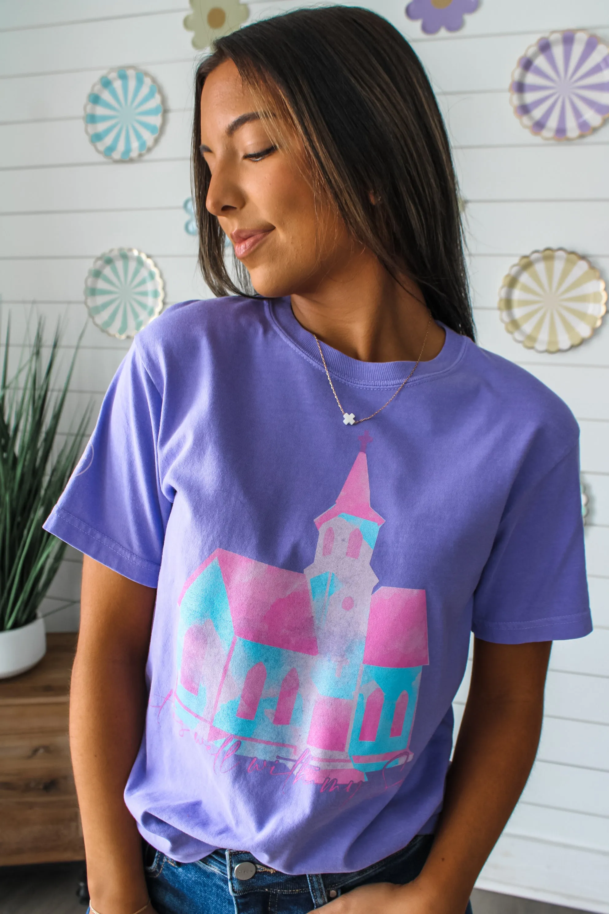 It Is Well With My Soul Graphic Tee • Violet