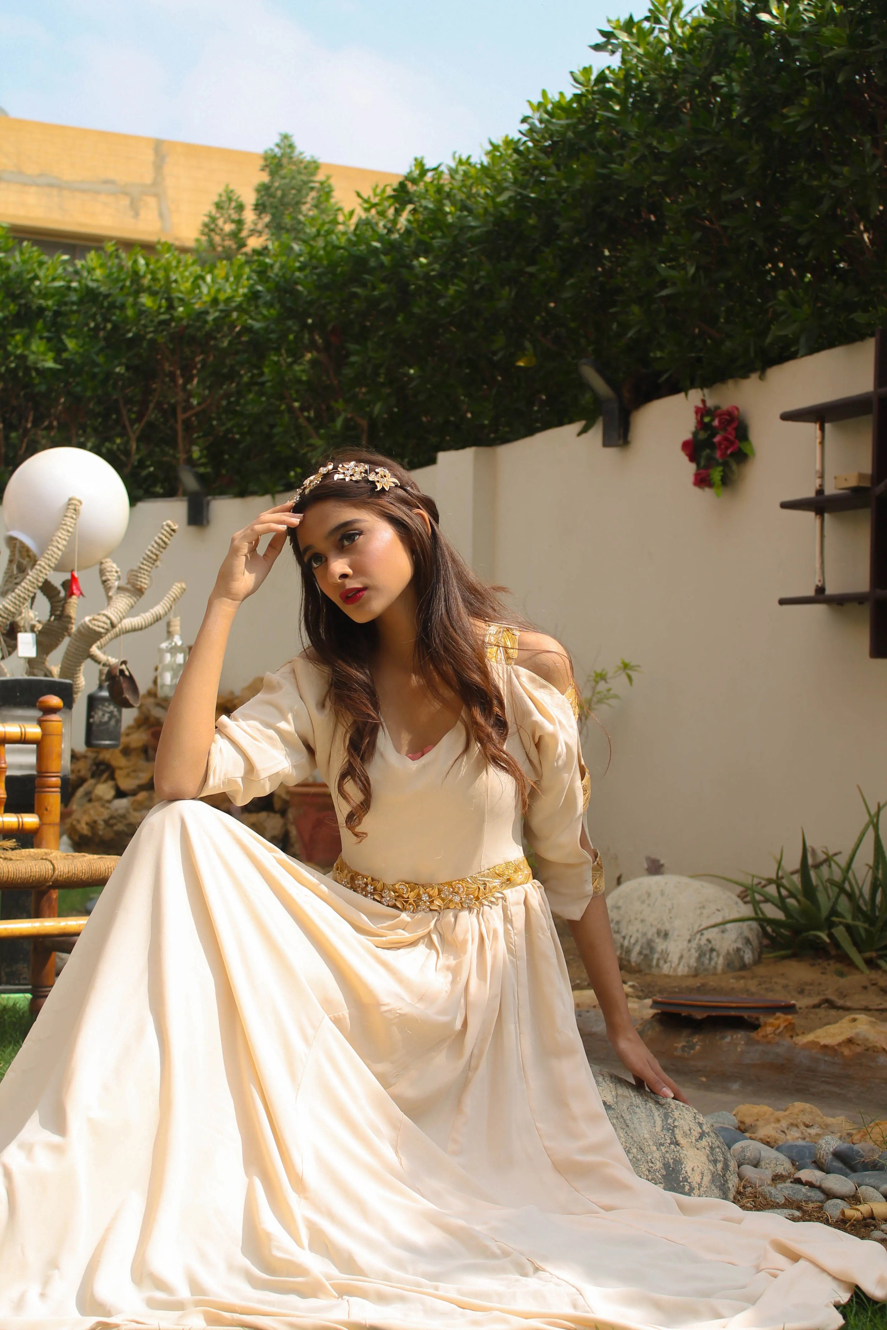 Ivory Evening Gown