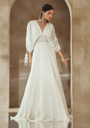 Ivory full length gown