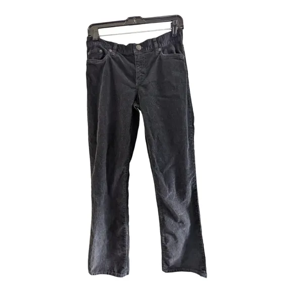 J Crew black courderoy bootcut jeans