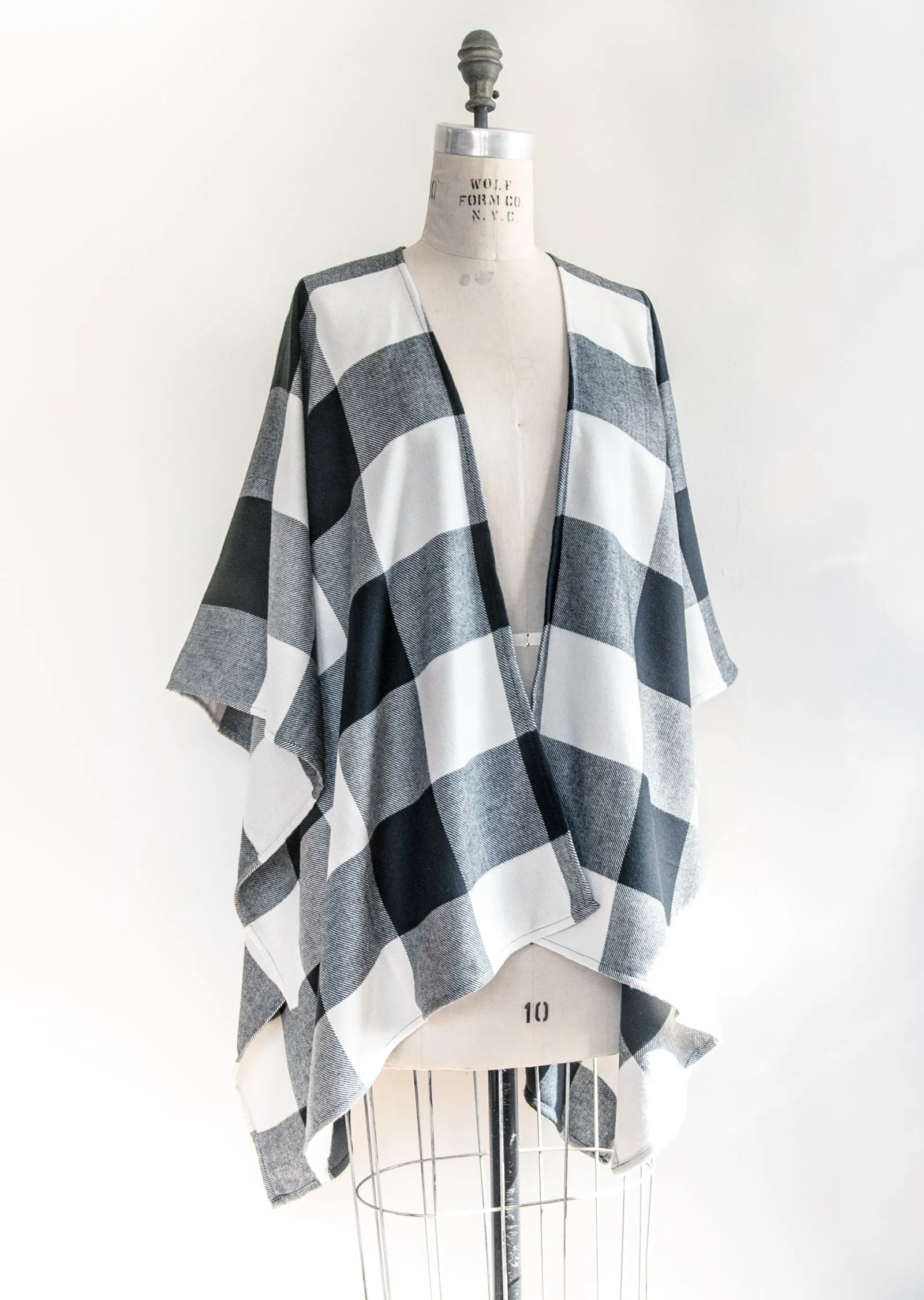 Joanna Buffalo Plaid Flannel Kimono