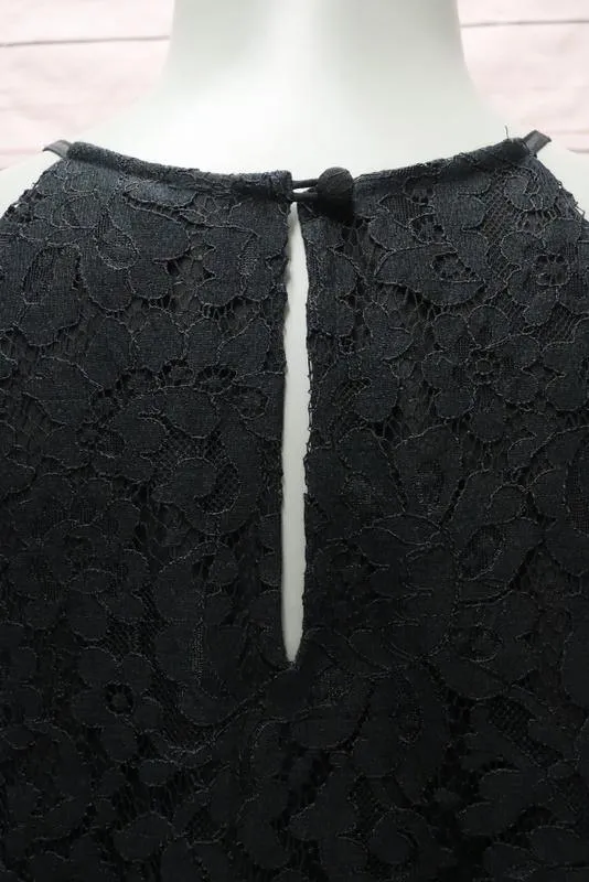 Joie Blouse Cualli Black Lace Size Extra Small Sleeveless Halter Top