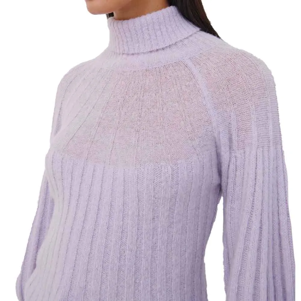 Jonathan Simkhai Rachel Sheer Alpaca Turtleneck Sweater