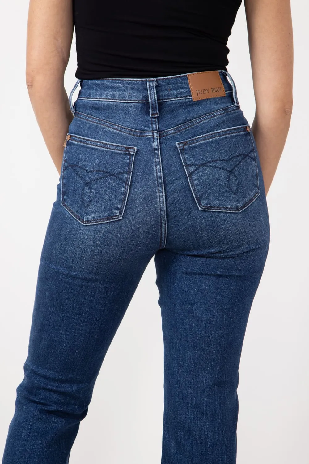 Judy Blue Embroidered Back Pocket 31" Bootcut Jeans for Women | 88786-REG