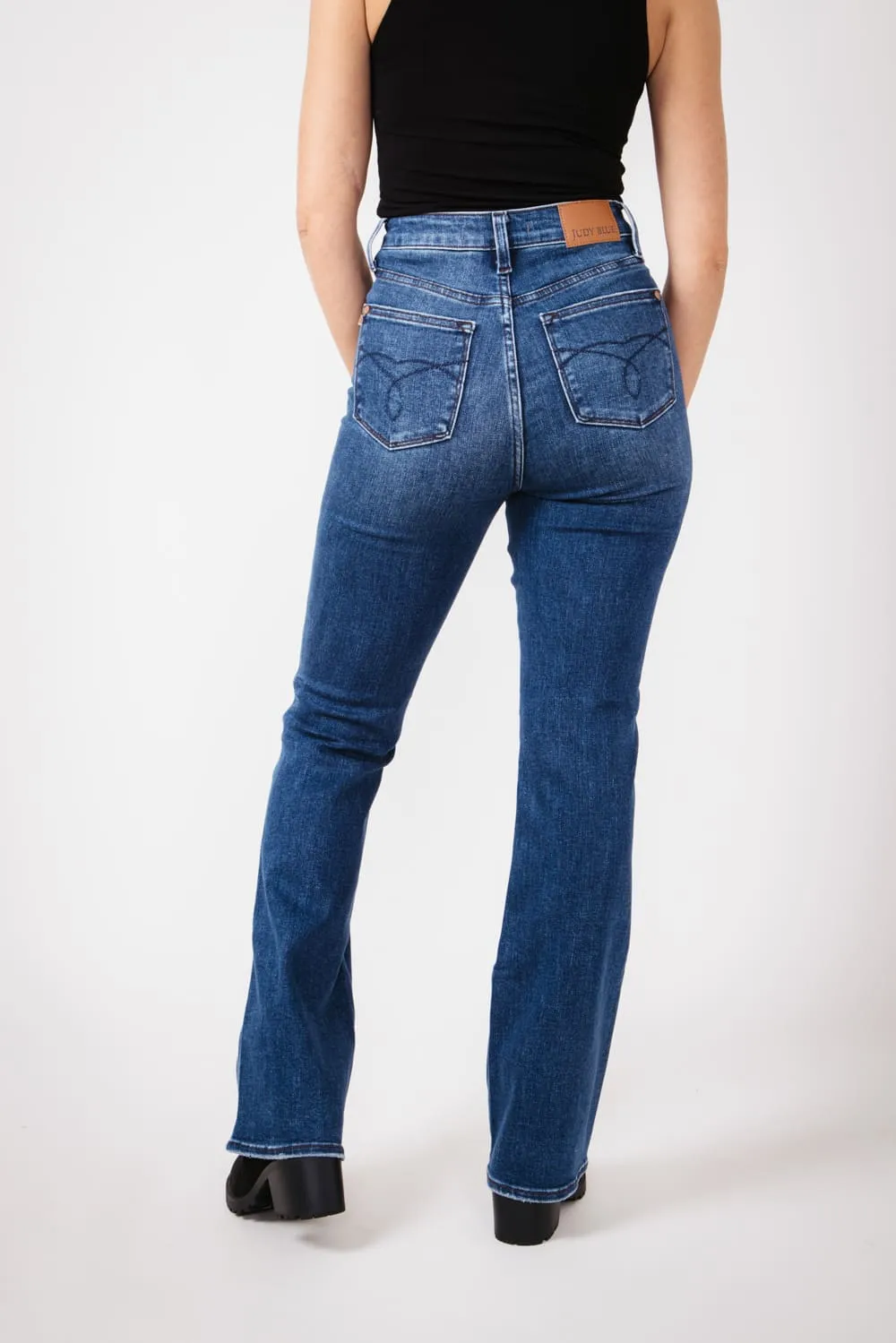 Judy Blue Embroidered Back Pocket 31" Bootcut Jeans for Women | 88786-REG