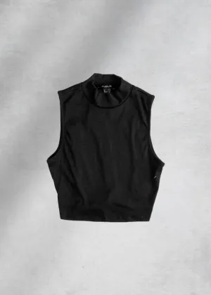 Juliette Open Back Top - Black
