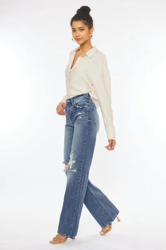 Kan Can Ultra High Rise 90's Wide Leg Flare