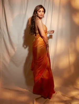 Kasundi mustard sari and blouse