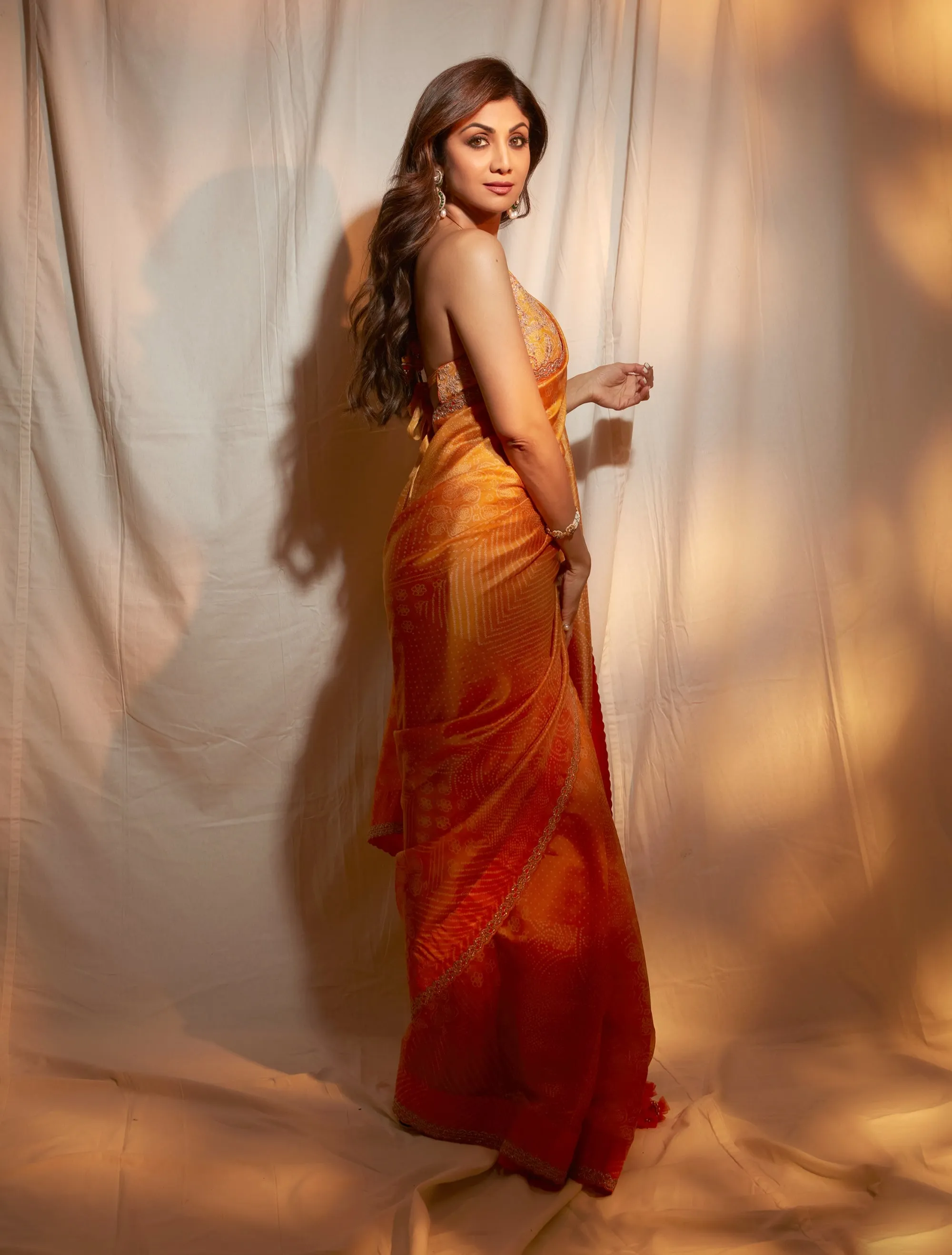 Kasundi mustard sari and blouse