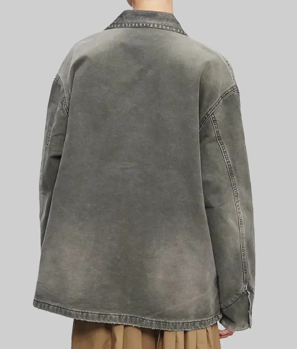 Katie Holmes Grey Denim Jacket