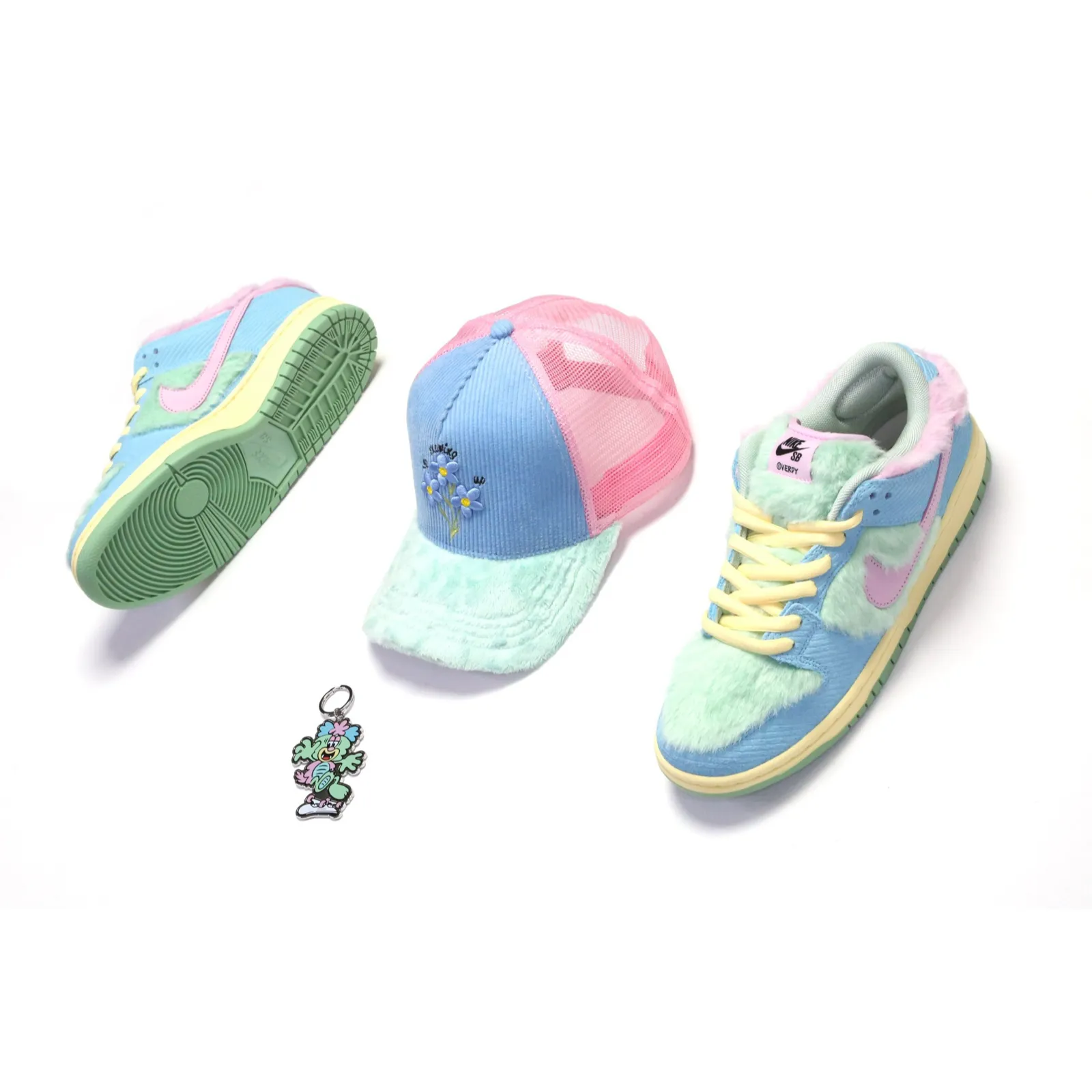 Keep Showing Up Trucker - Pink/Blue