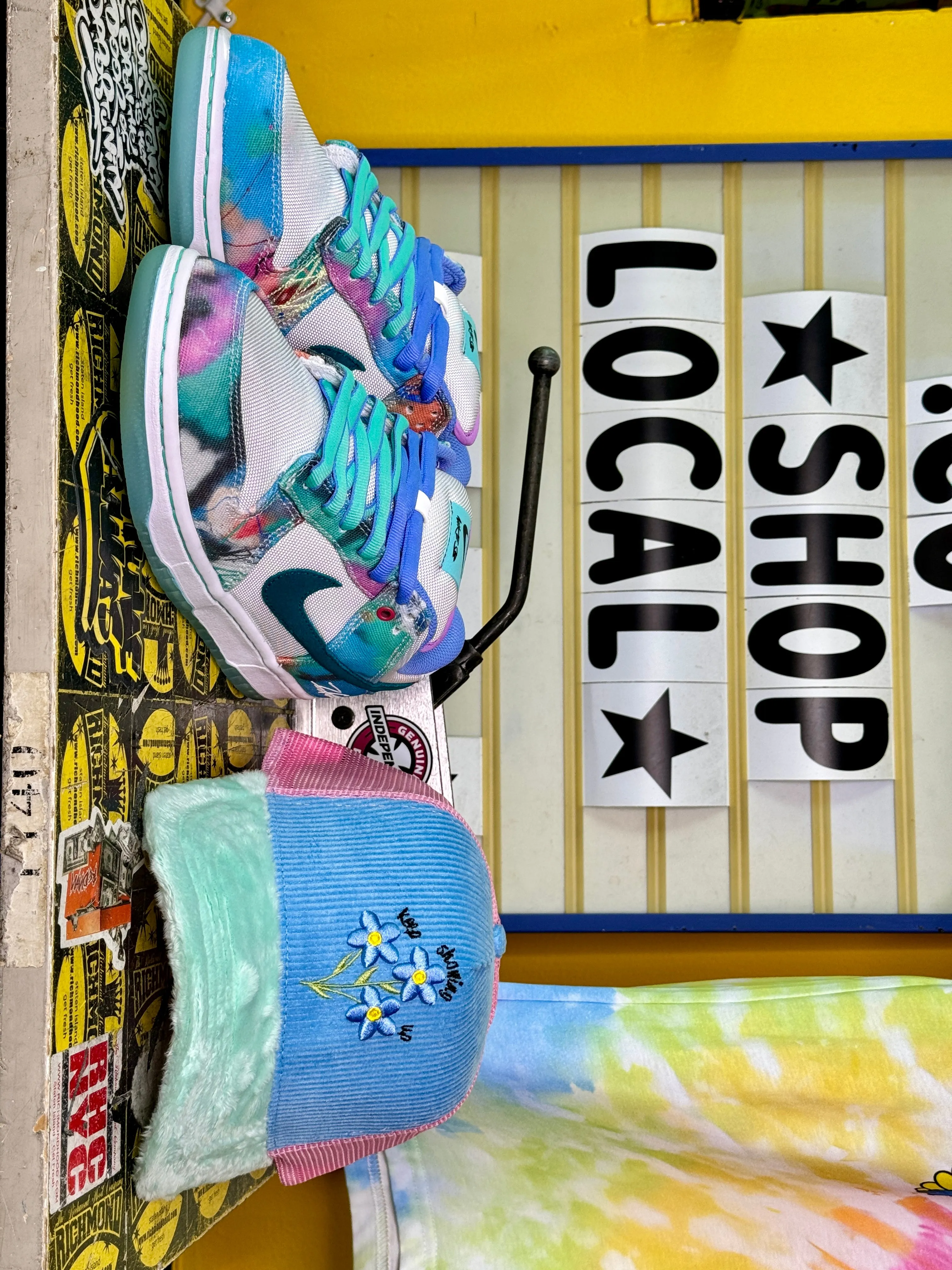 Keep Showing Up Trucker - Pink/Blue