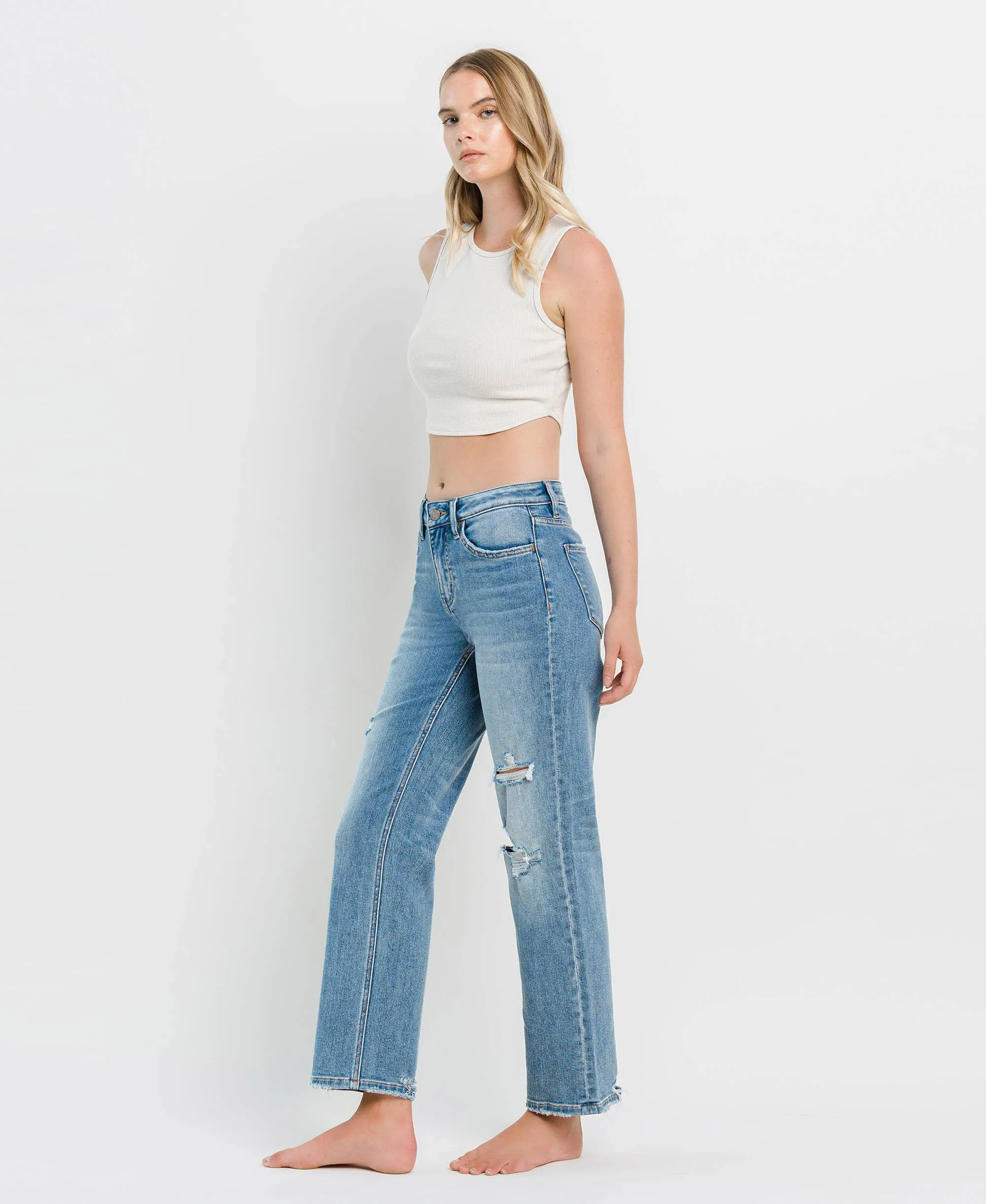 Kendall Distressed Dad Jeans