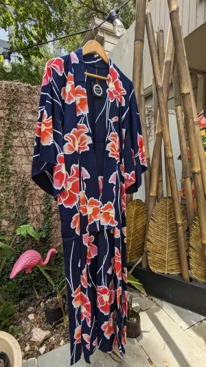 Kimonos for Kindness: Summer Yukata with Tropical Flowers (100% of sale proceeds donated to Maui Relief)