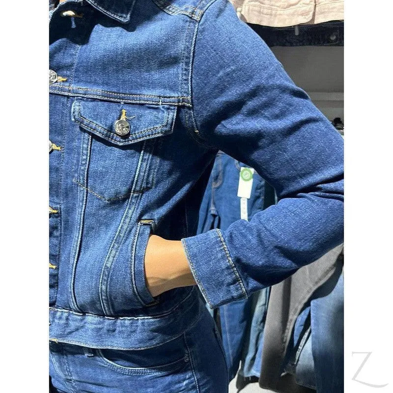 Ladies Super Strong Short Denim Jacket | Plain | "Futhi"