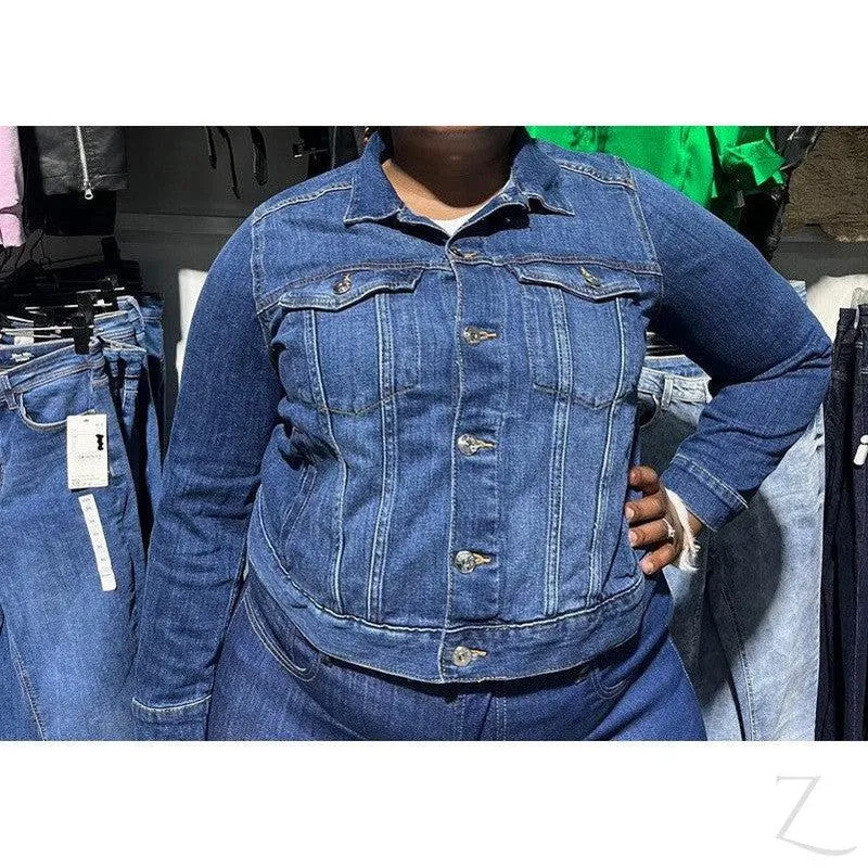 Ladies Super Strong Short Denim Jacket | Plain | "Futhi"