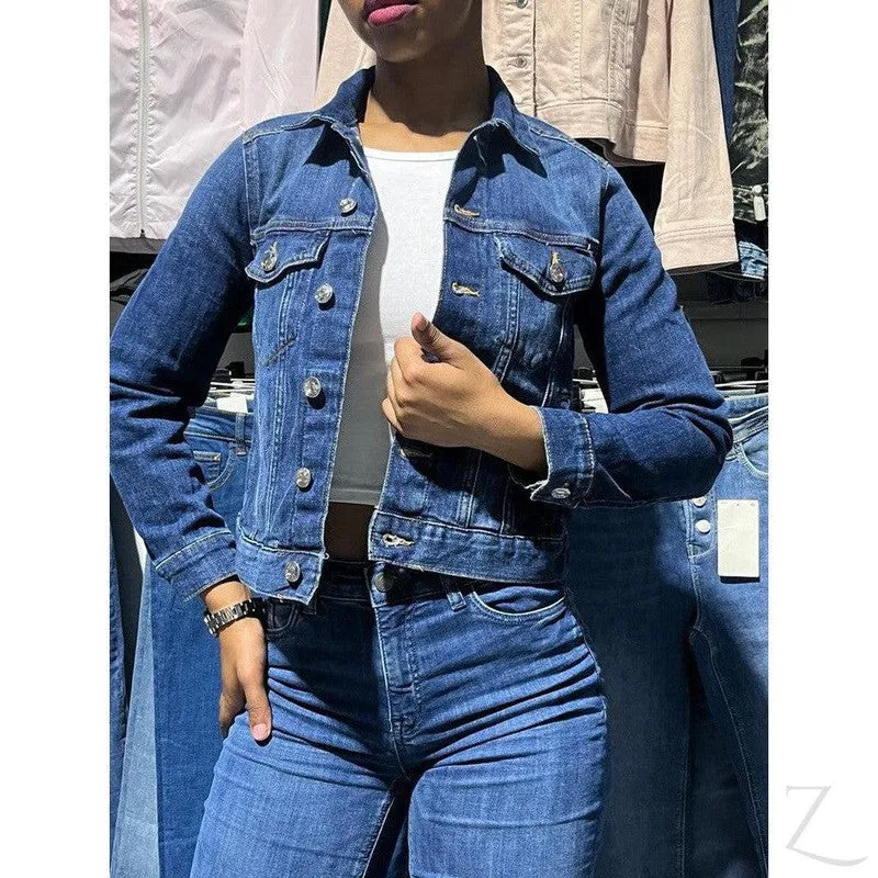 Ladies Super Strong Short Denim Jacket | Plain | "Futhi"