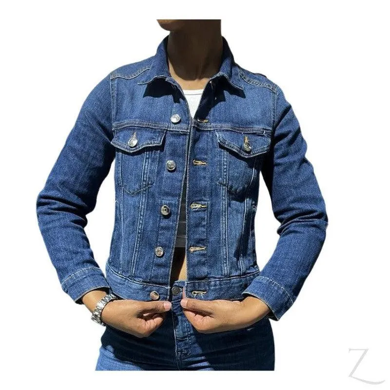 Ladies Super Strong Short Denim Jacket | Plain | "Futhi"