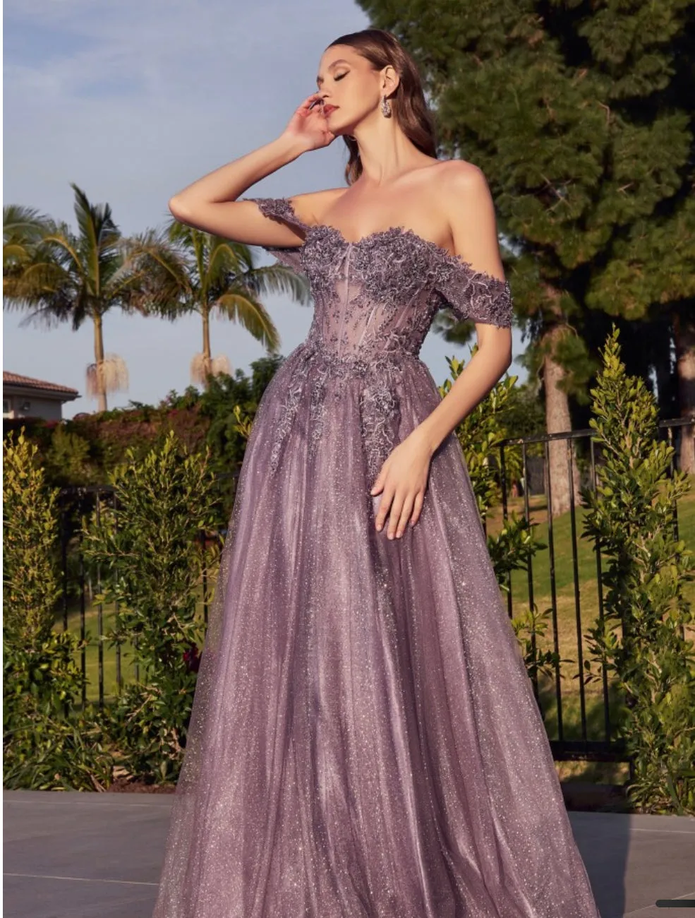 LaDivine by Cinderella Divine CD0198 Evening Gown
