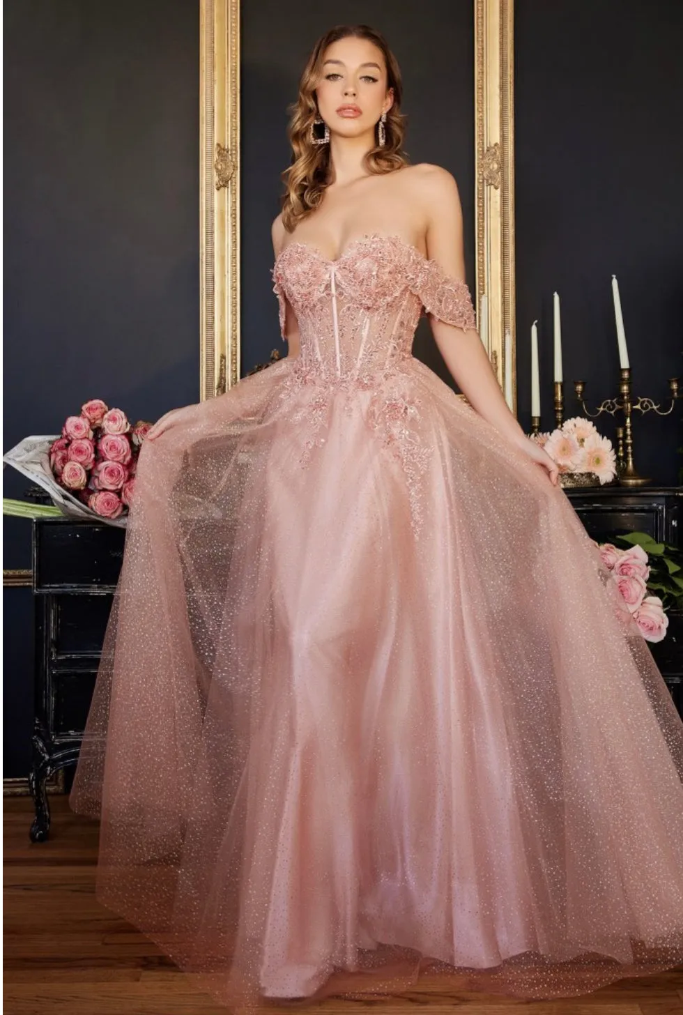 LaDivine by Cinderella Divine CD0198 Evening Gown