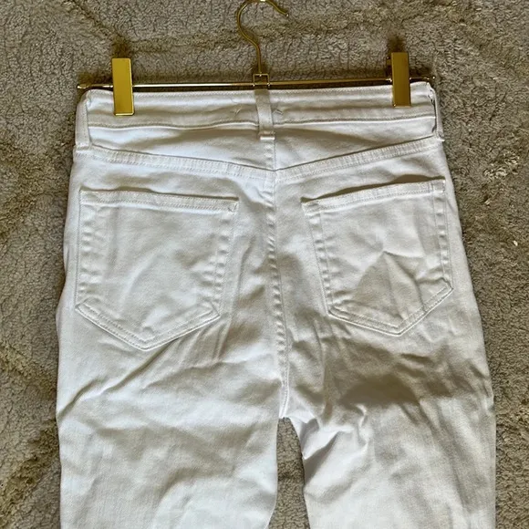 L’Agence White Distressed Skinny Denim Jeans Size 25