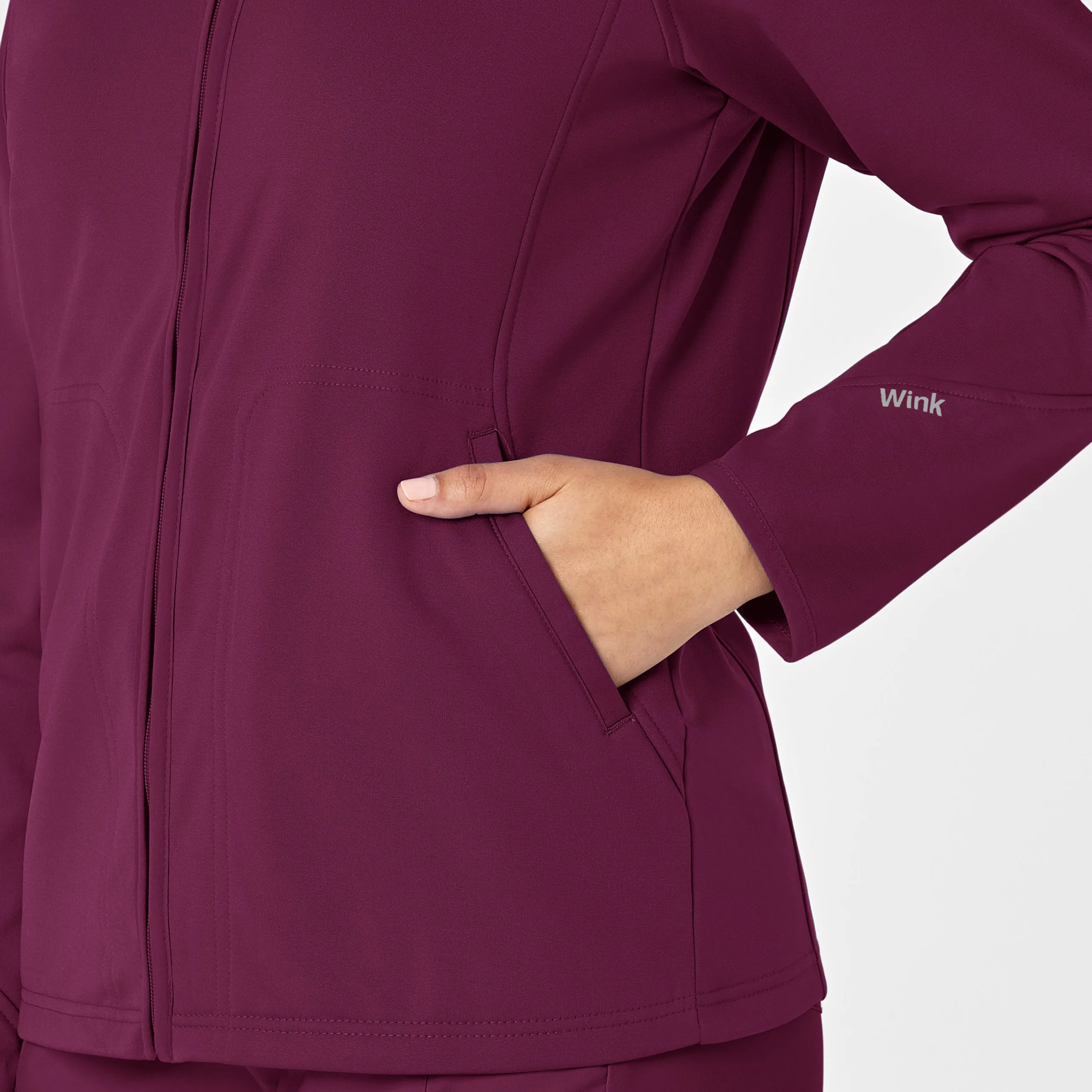 Layers 8209 Fleece Full Zip Jacket Wine