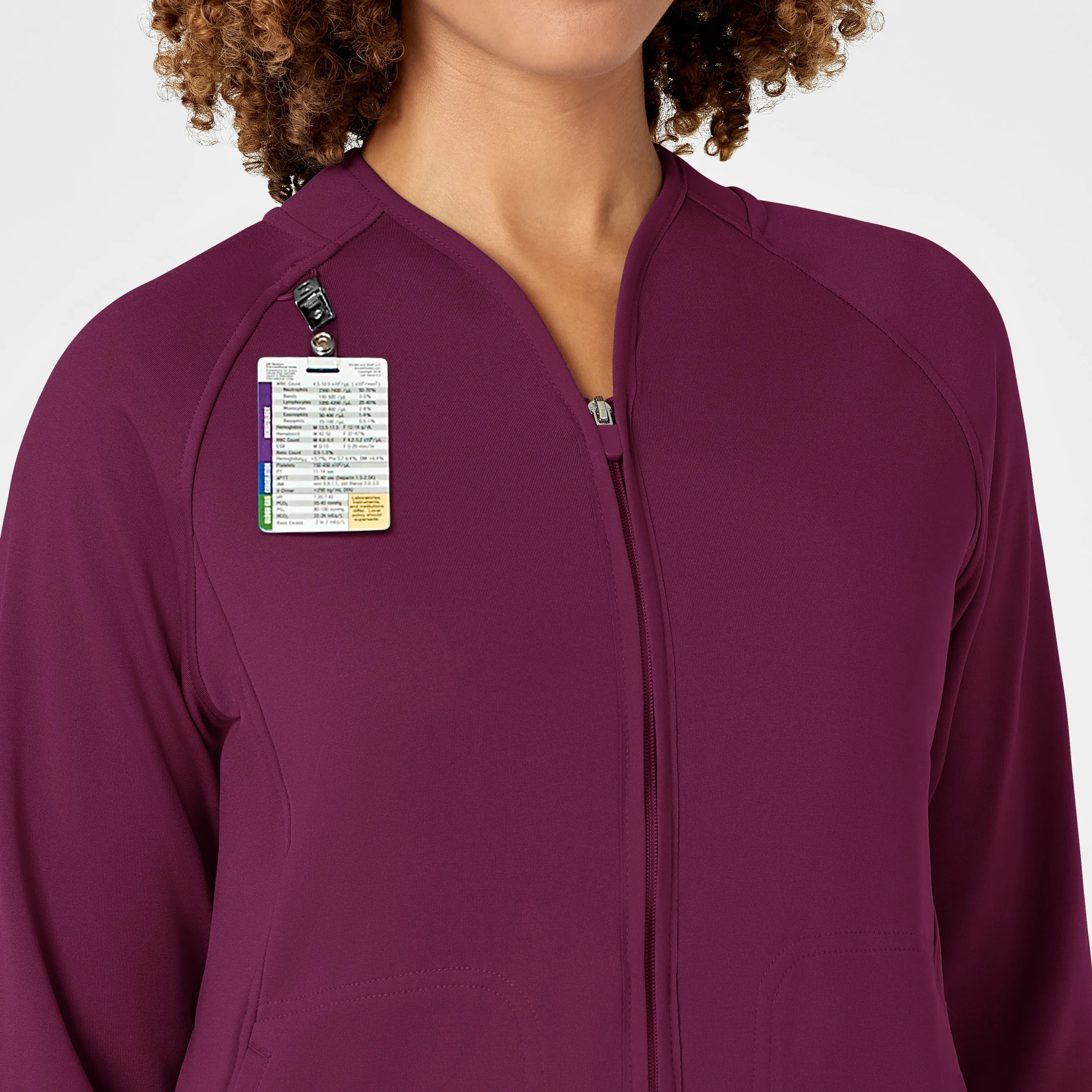 Layers 8209 Fleece Full Zip Jacket Wine
