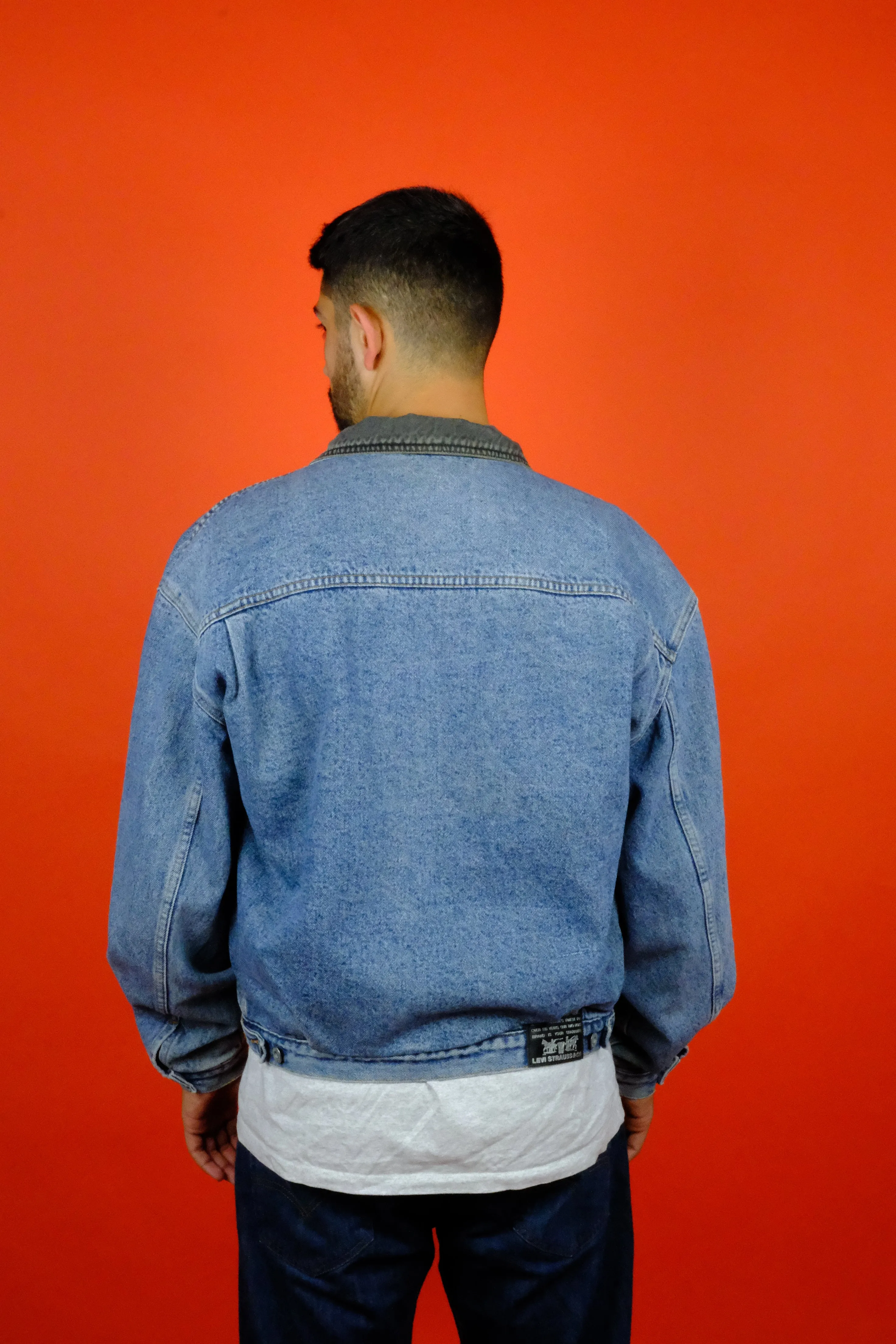Levi's 'Orange Tab' Denim Trucker Jacket w/ Lining