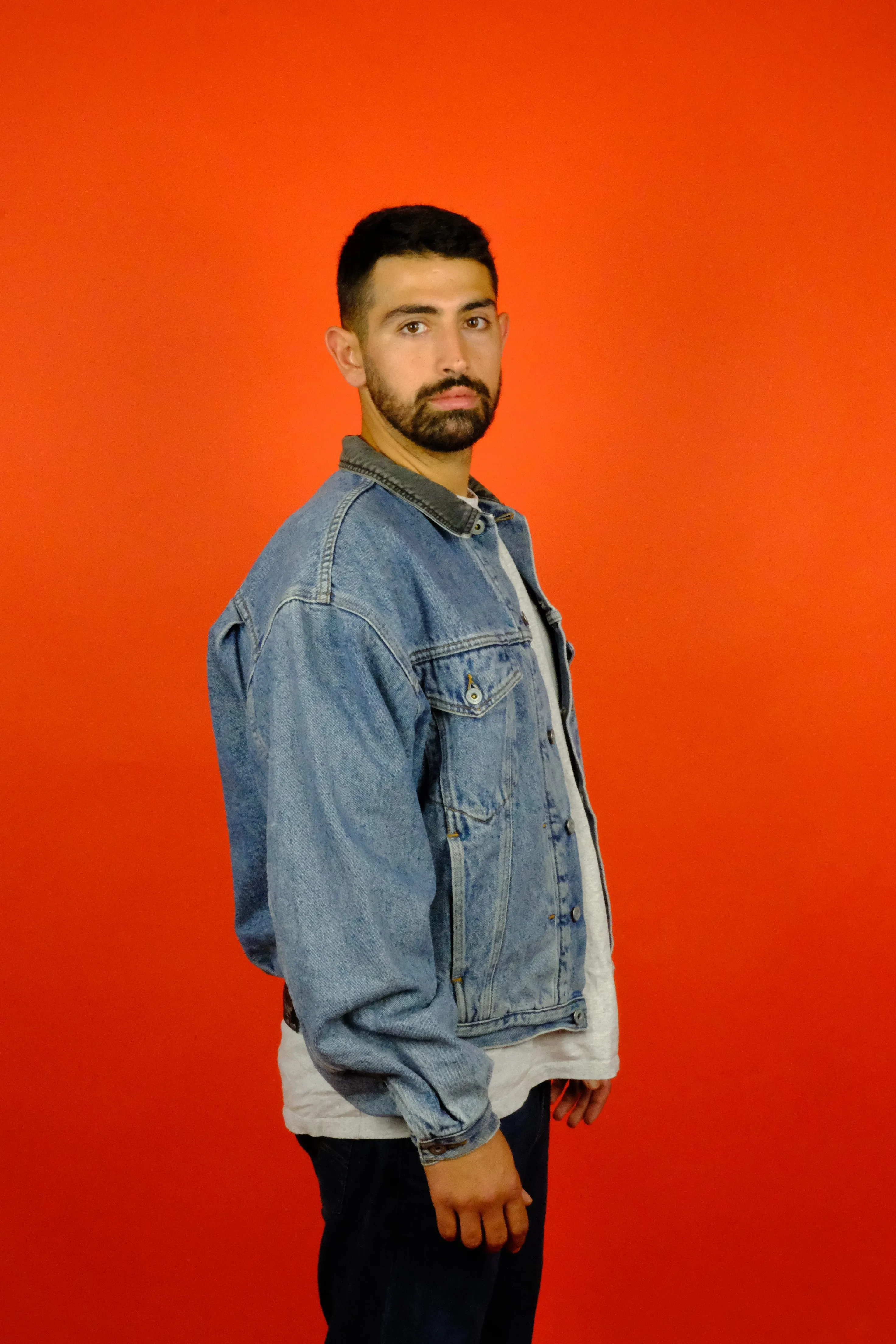 Levi's 'Orange Tab' Denim Trucker Jacket w/ Lining