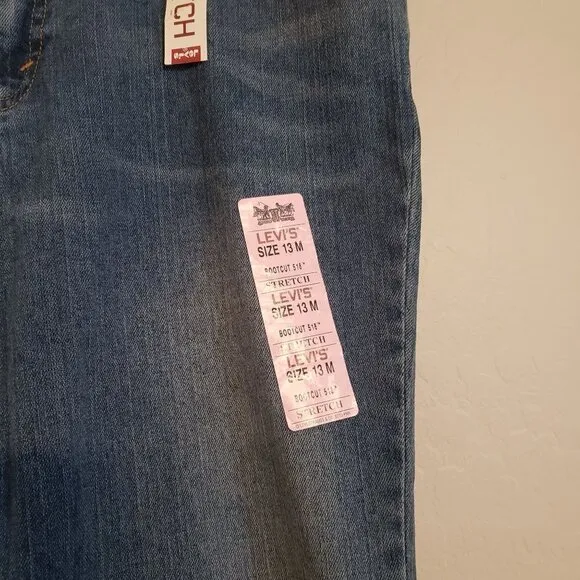 Levi's Superlow bootcut jeans size 13 JRS NWT