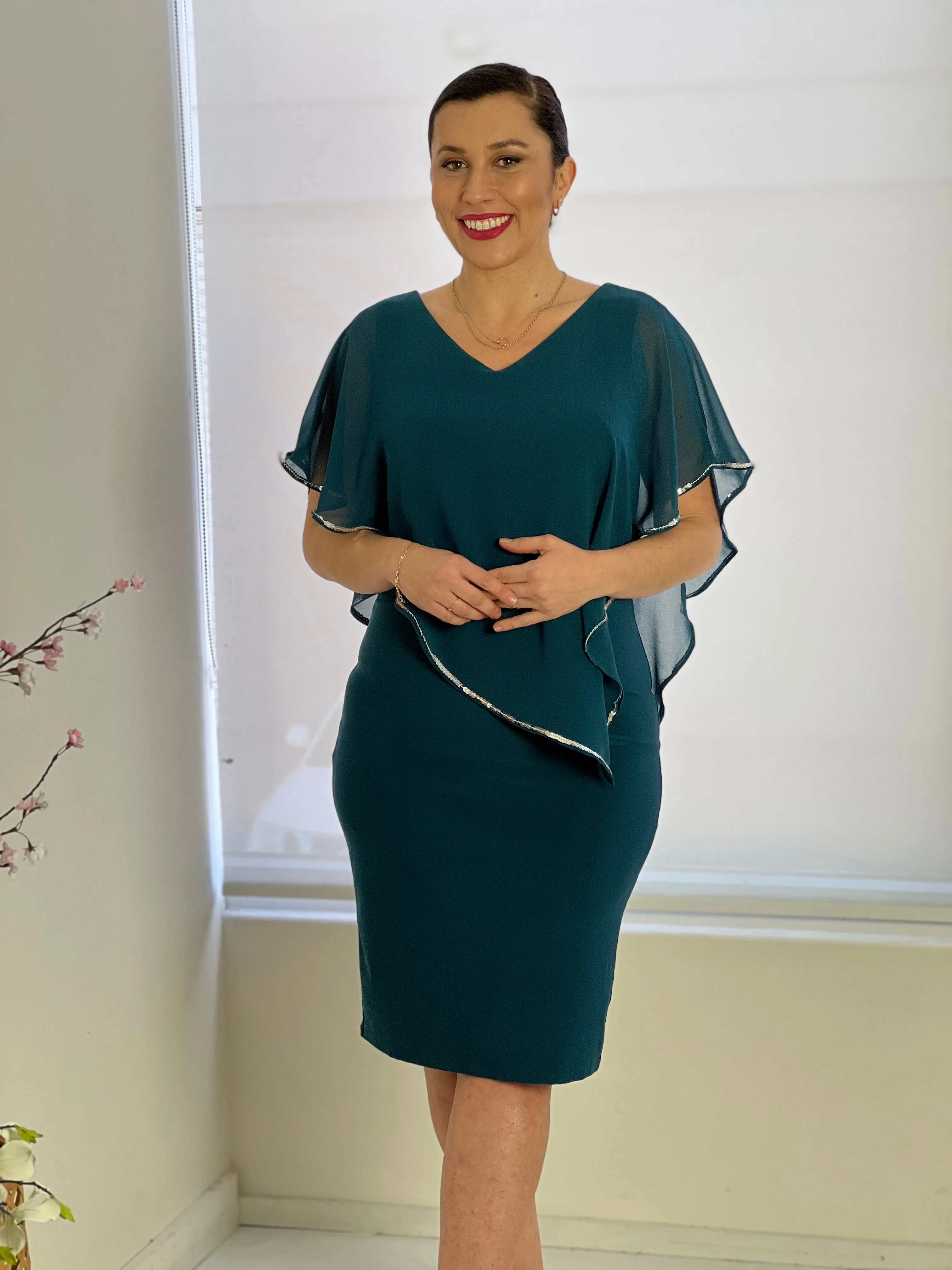 Lewis Teal Evening Dress