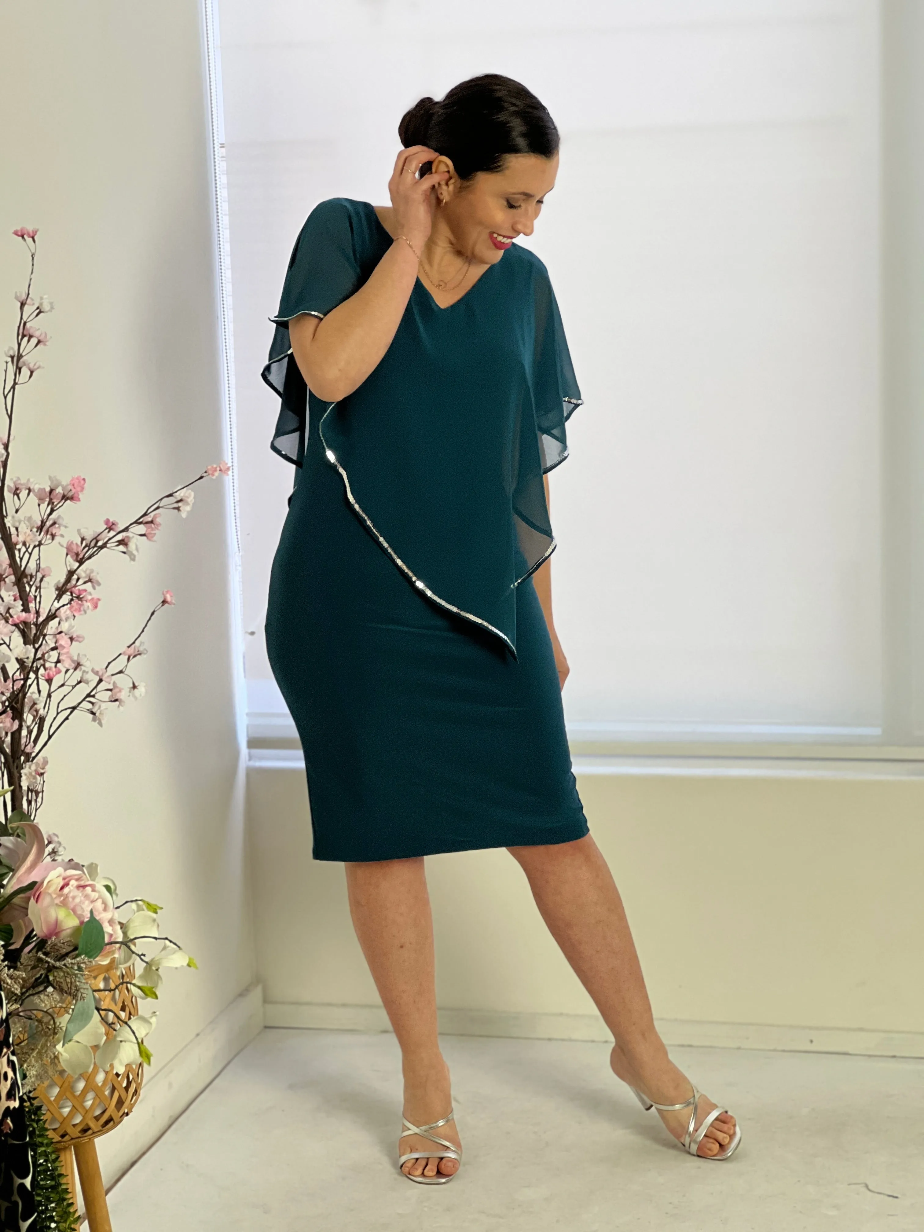 Lewis Teal Evening Dress