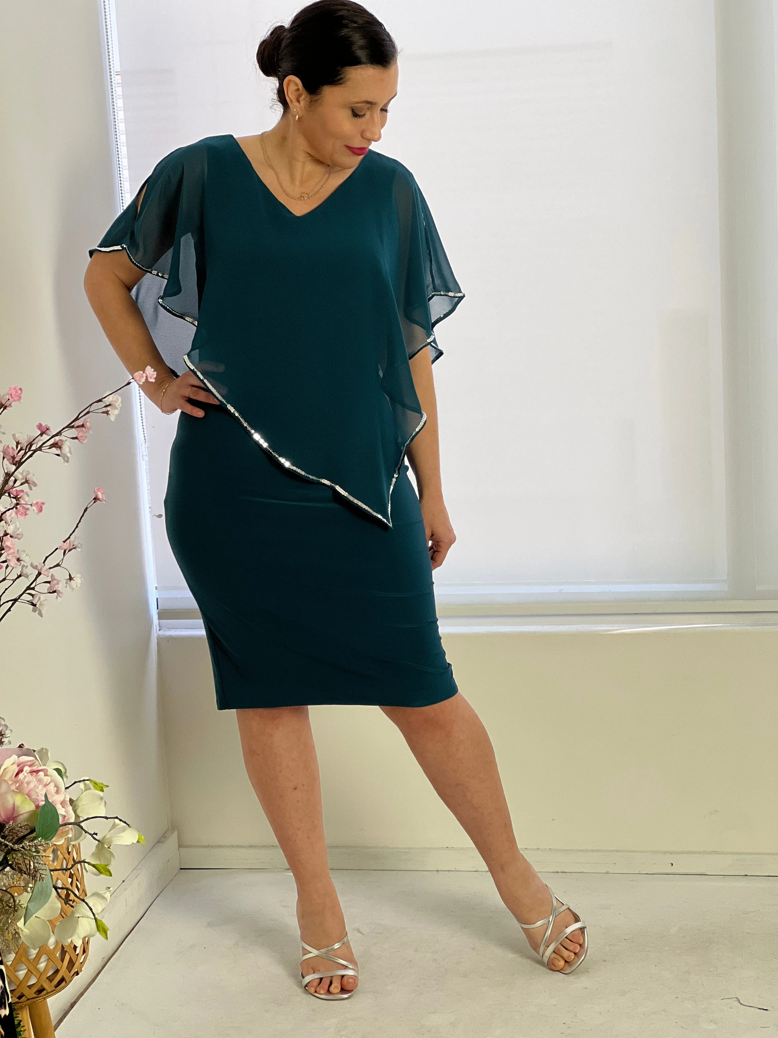 Lewis Teal Evening Dress