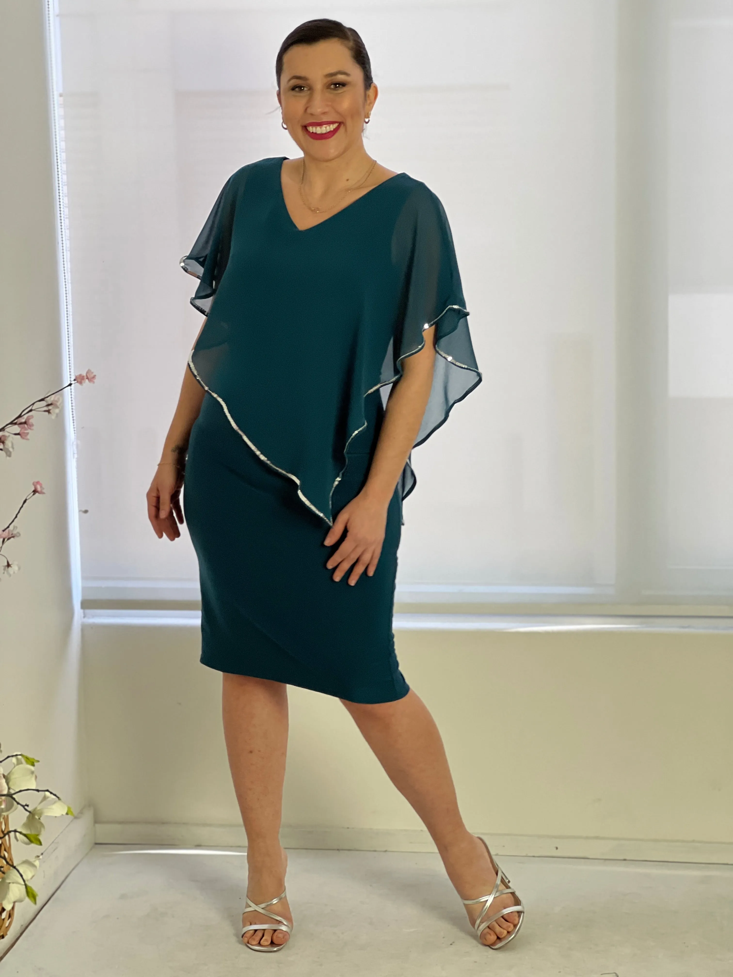 Lewis Teal Evening Dress