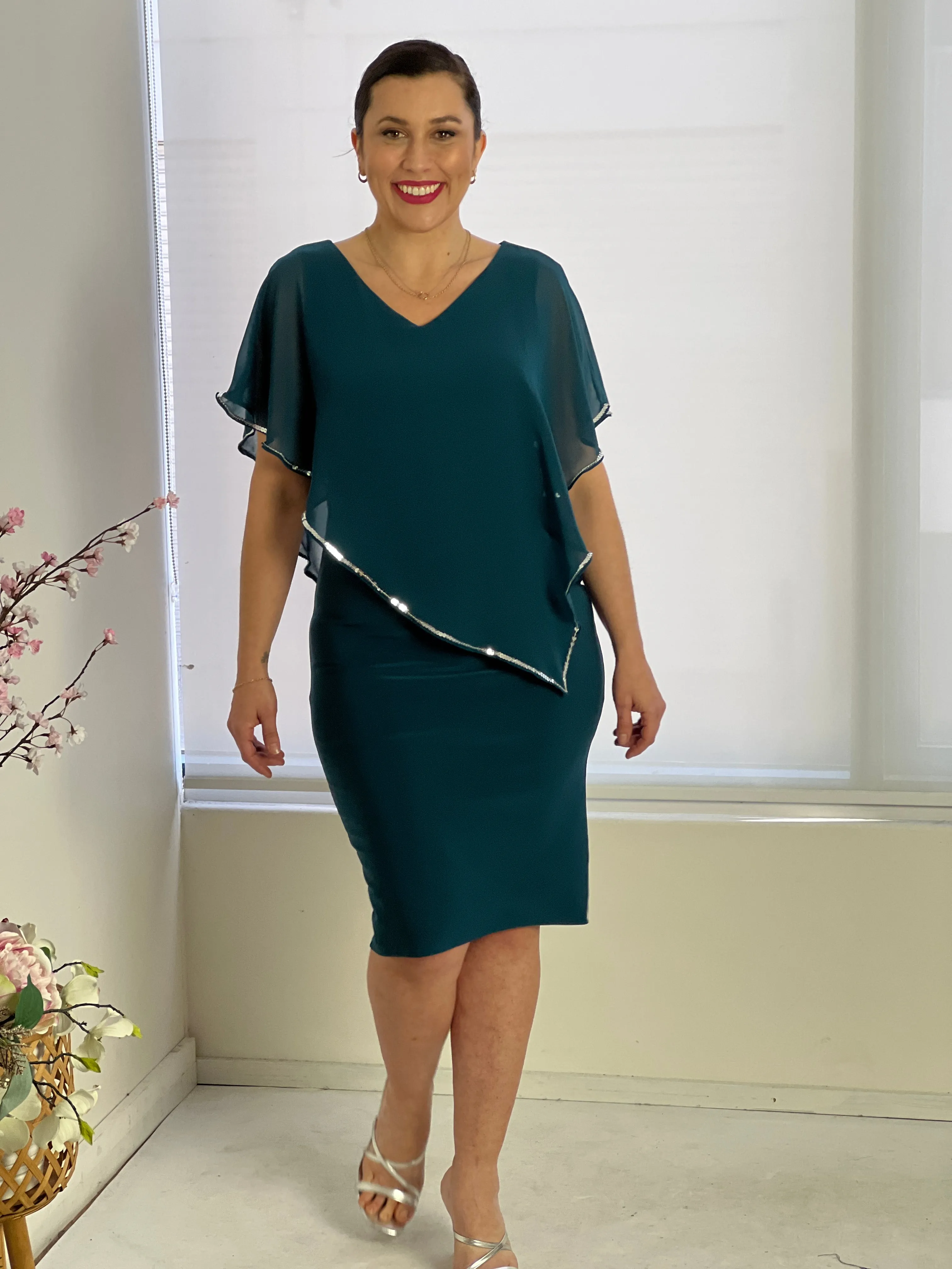 Lewis Teal Evening Dress
