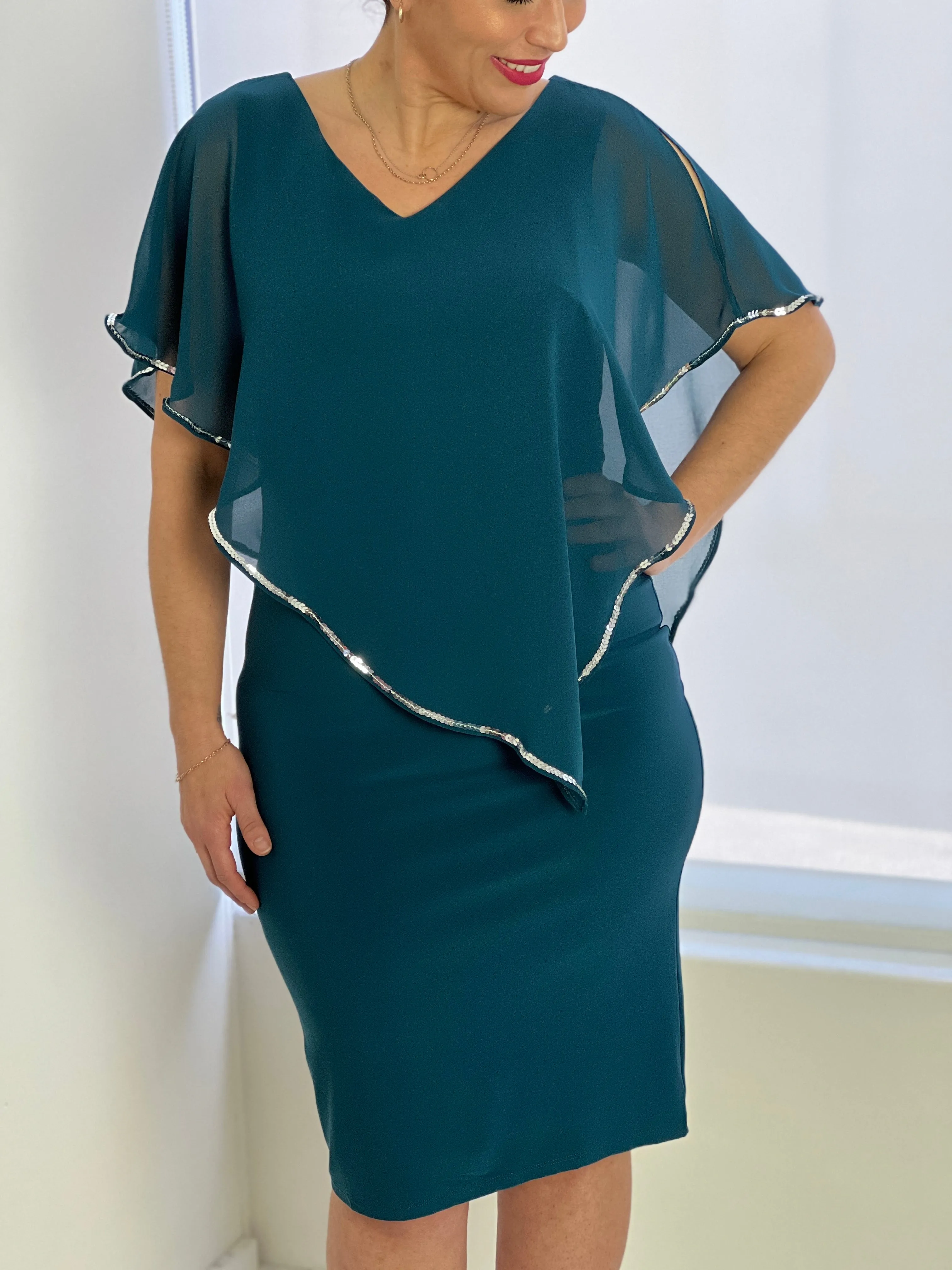 Lewis Teal Evening Dress