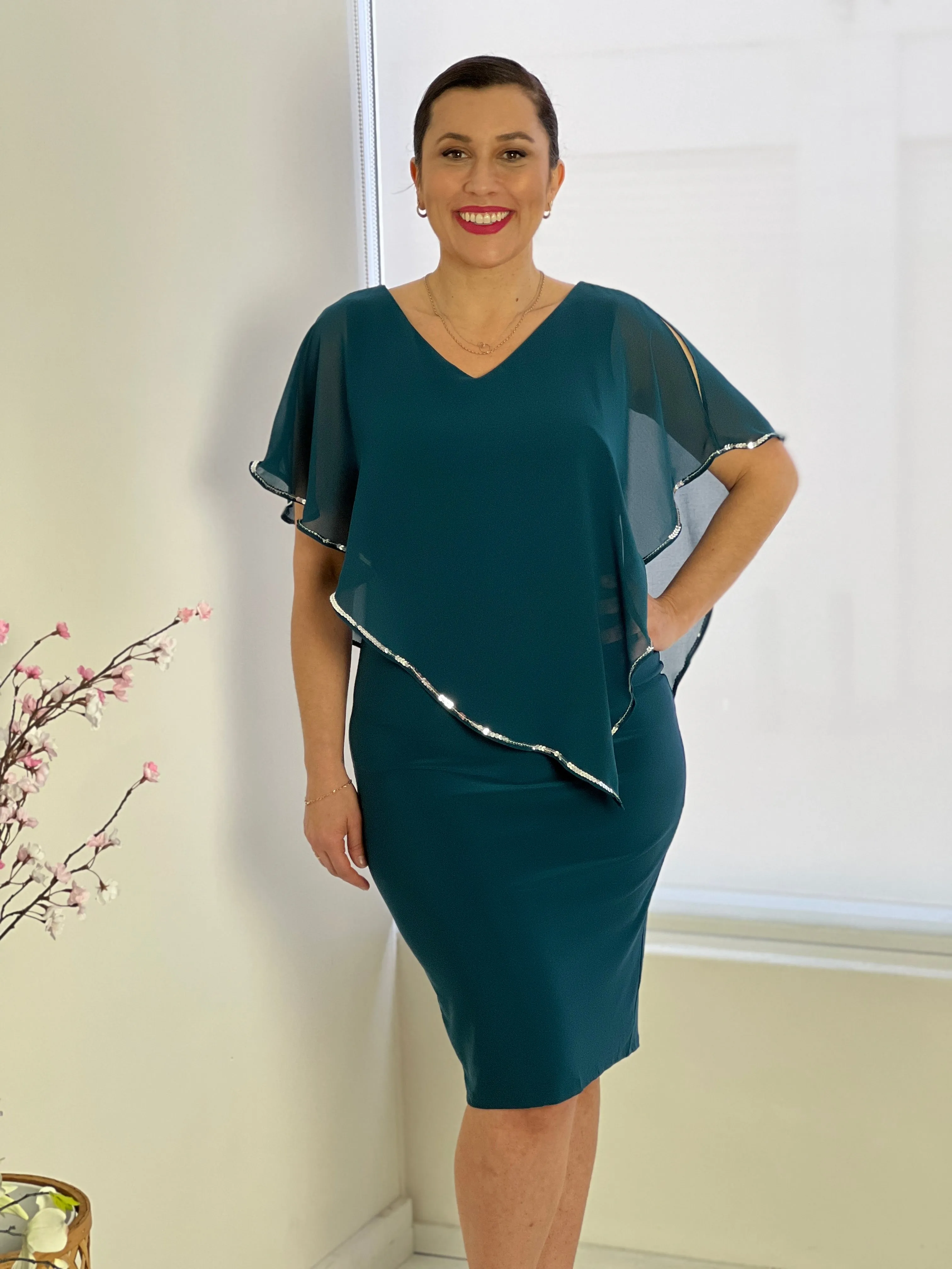 Lewis Teal Evening Dress