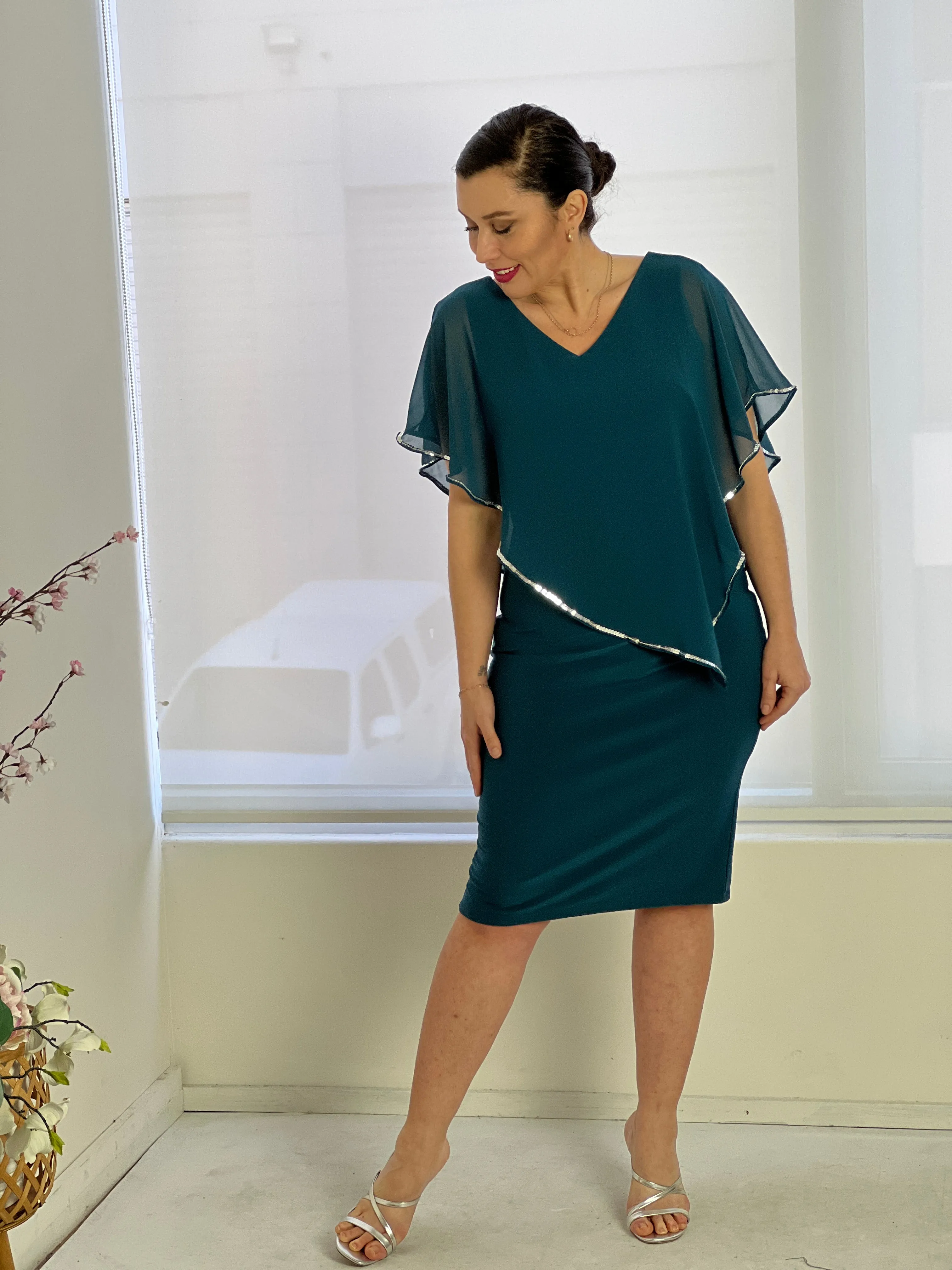 Lewis Teal Evening Dress