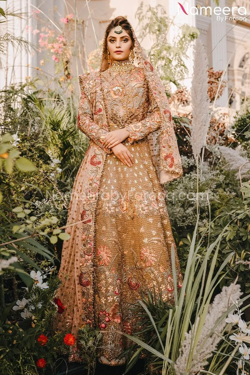 Light Pink Pakistani Bridal Dresses Online 2021 #BS163