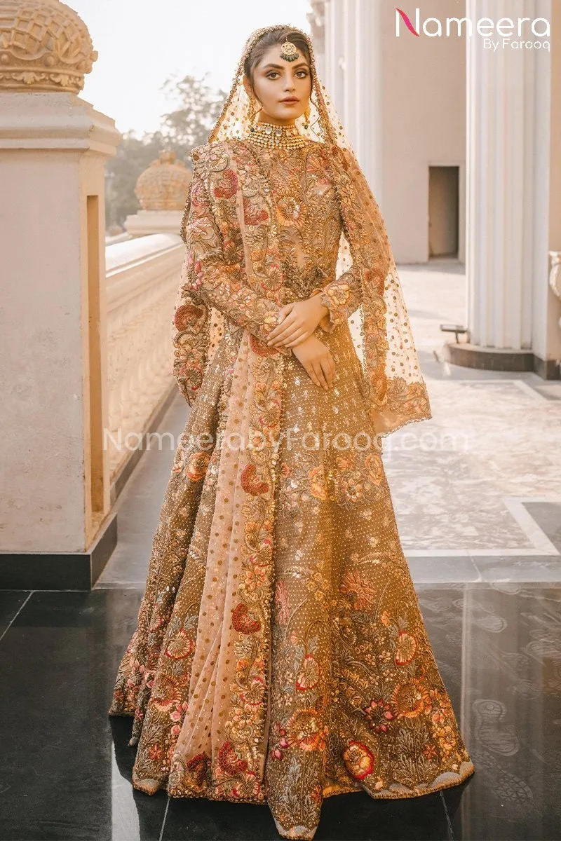 Light Pink Pakistani Bridal Dresses Online 2021 #BS163
