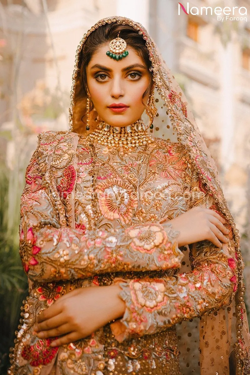 Light Pink Pakistani Bridal Dresses Online 2021 #BS163