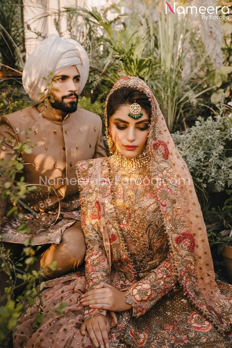 Light Pink Pakistani Bridal Dresses Online 2021 #BS163