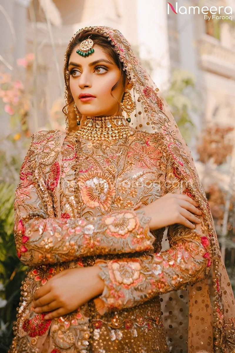 Light Pink Pakistani Bridal Dresses Online 2021 #BS163