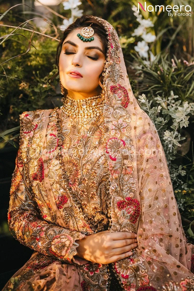 Light Pink Pakistani Bridal Dresses Online 2021 #BS163