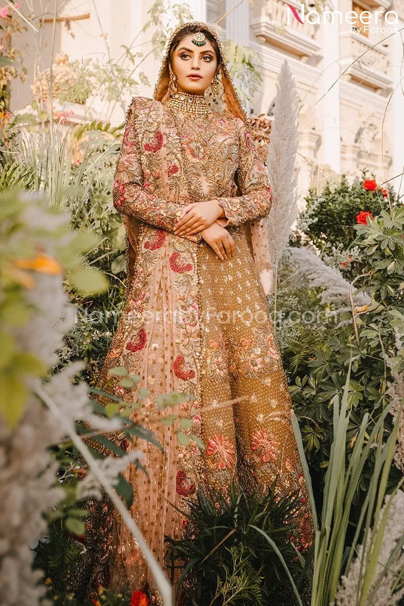Light Pink Pakistani Bridal Dresses Online 2021 #BS163