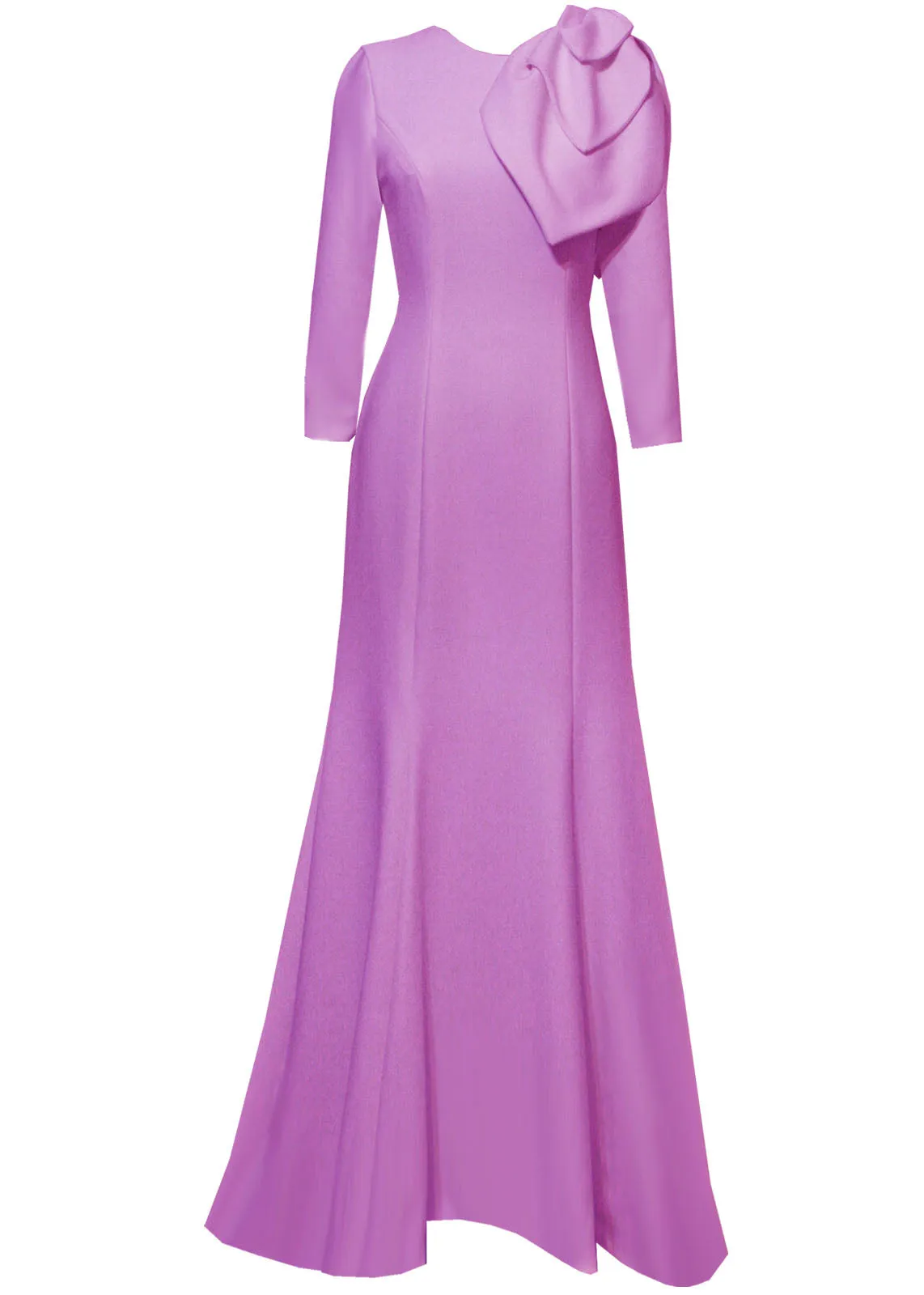 Lilinoe Evening Gown with Large Statement Bow