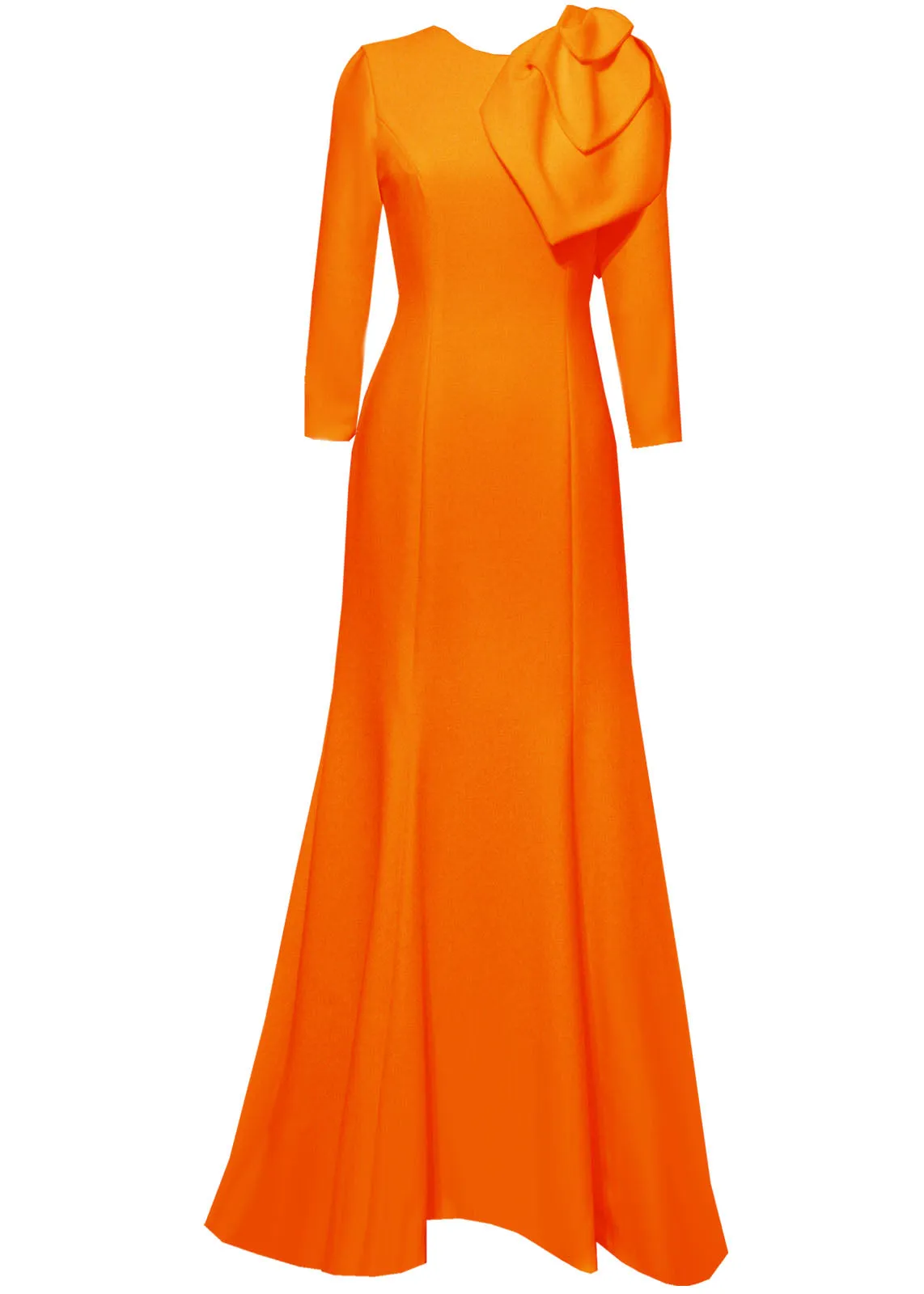 Lilinoe Evening Gown with Large Statement Bow