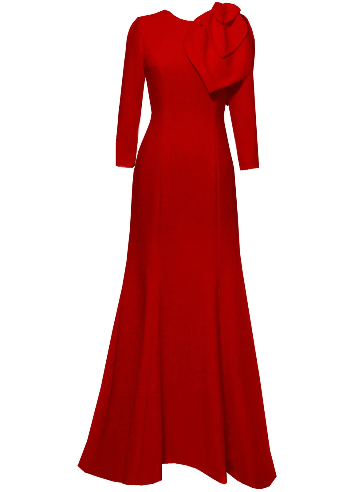Lilinoe Evening Gown with Large Statement Bow