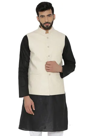 Linen Beige Modi Nehru Jacket