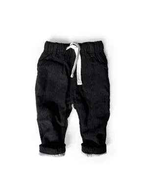 Little Bipsy Corduroy Pants - Black